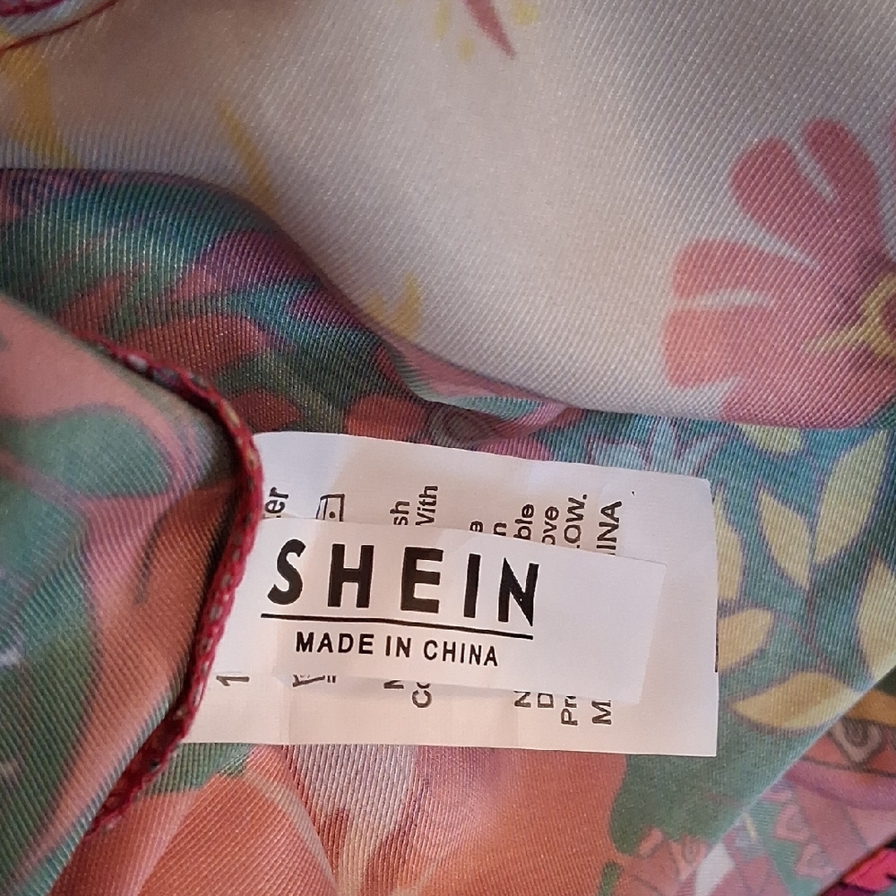 SHEIN Multicolor Paisley Wrap Blouse. NWOT Size Medium - Picture 11 of 13